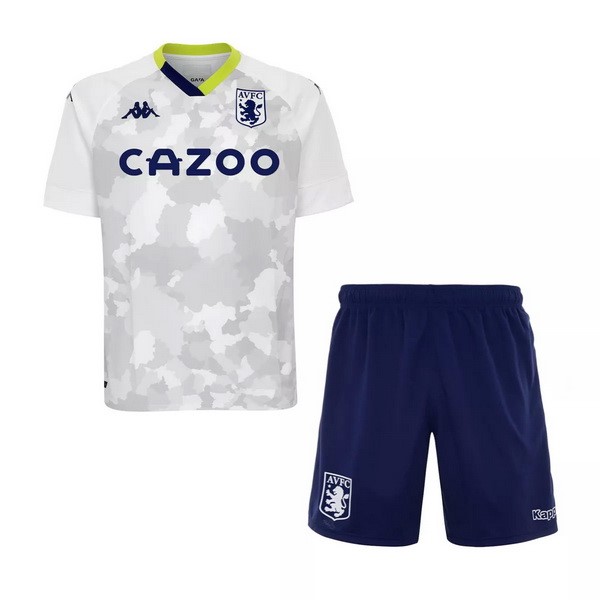 Camiseta Aston Villa Tercera Equipación Niños 2020-2021 Blanco